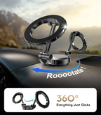 Ultra Alloy Folding 360 Rotating Magnetic Car Phone Holder