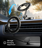 Ultra Alloy Folding 360 Rotating Magnetic Car Phone Holder