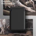 PU Leather Magsafe Card Wallet Black