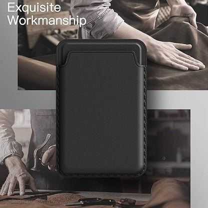 PU Leather Magsafe Card Wallet Black