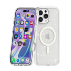 Nebula Clear Back Tough Case with MagSafe for iPhone – Crystal Sparkling