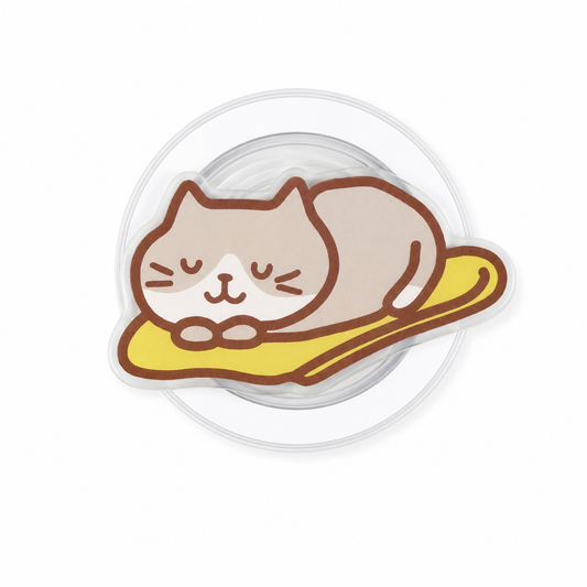 GripPro Magnetic Phone Ring Sleeping Cat