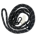 Adjustable Sturdy Rope Crossbody Phone Lanyard Black White Stripe