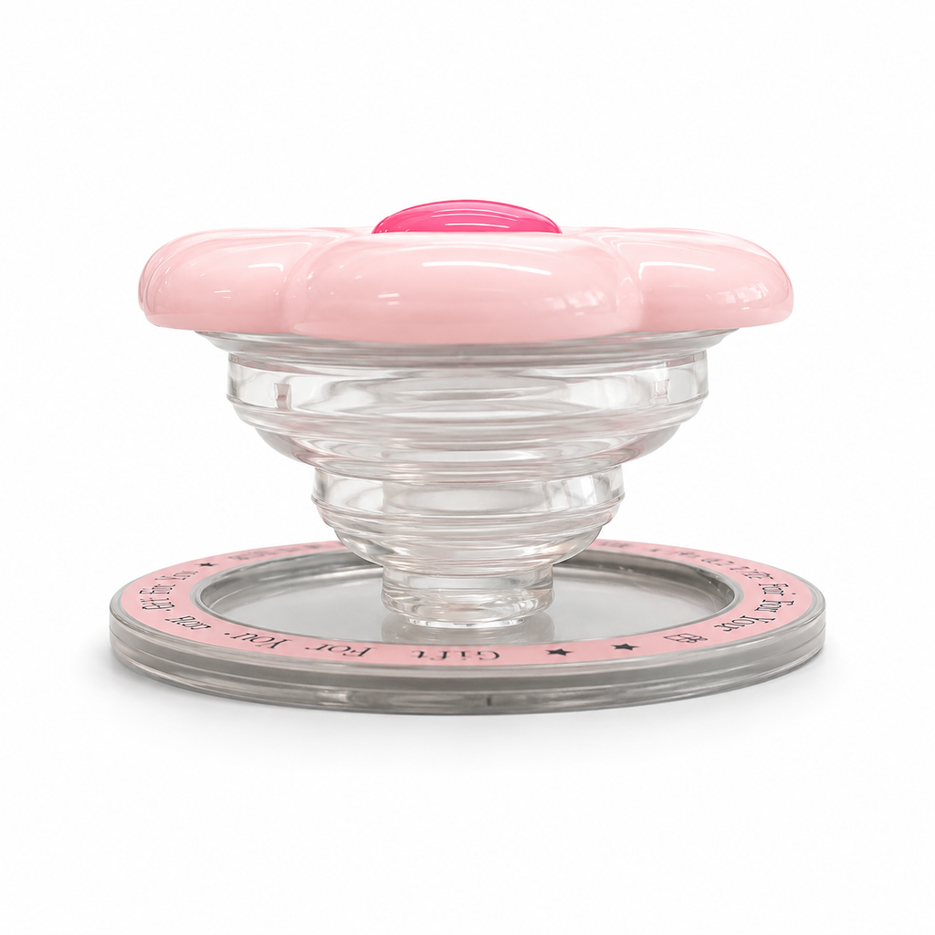 GripPro Magnetic Flower Phone Ring Holder – Pink