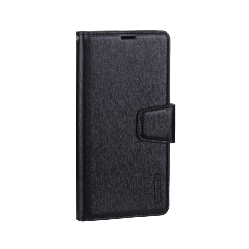 Oppo A74 5G Hanman Flip Leather Wallet Case - Black