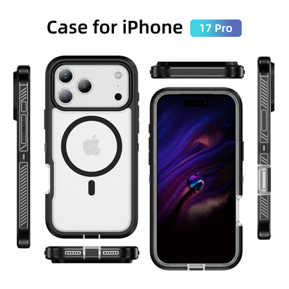 iPhone 17 Pro Eclipse Shield MagSafe Case - Black Clear