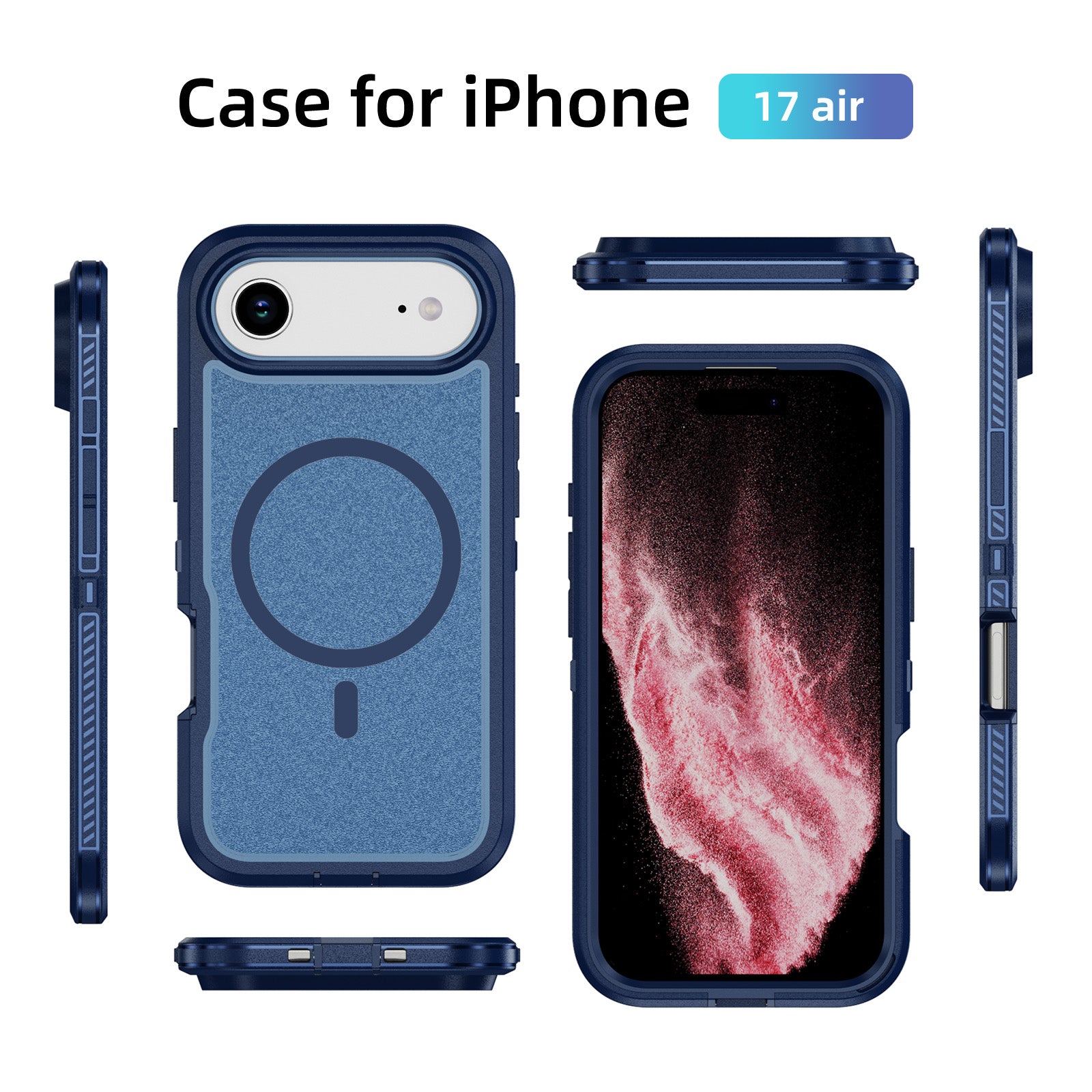 iPhone 17 Air Eclipse Shield MagSafe Case Blue