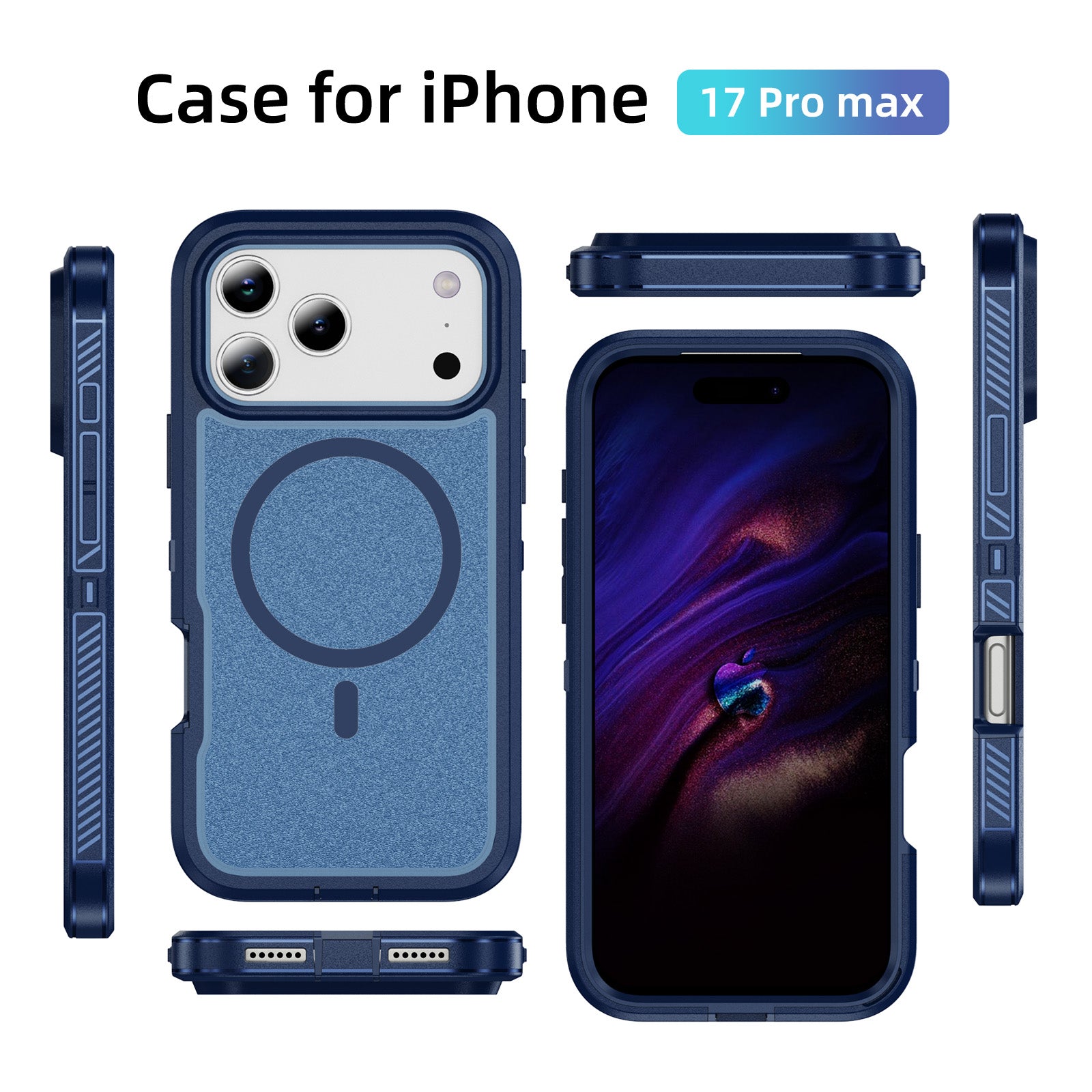 iPhone 17 Pro Max Eclipse Shield MagSafe Case Blue