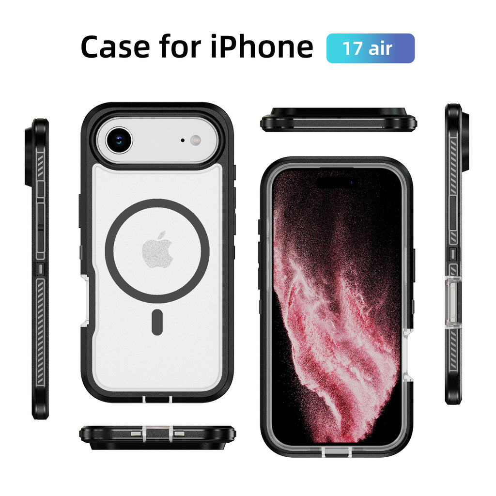 iPhone 17 Air Eclipse Shield MagSafe Case - Black Clear