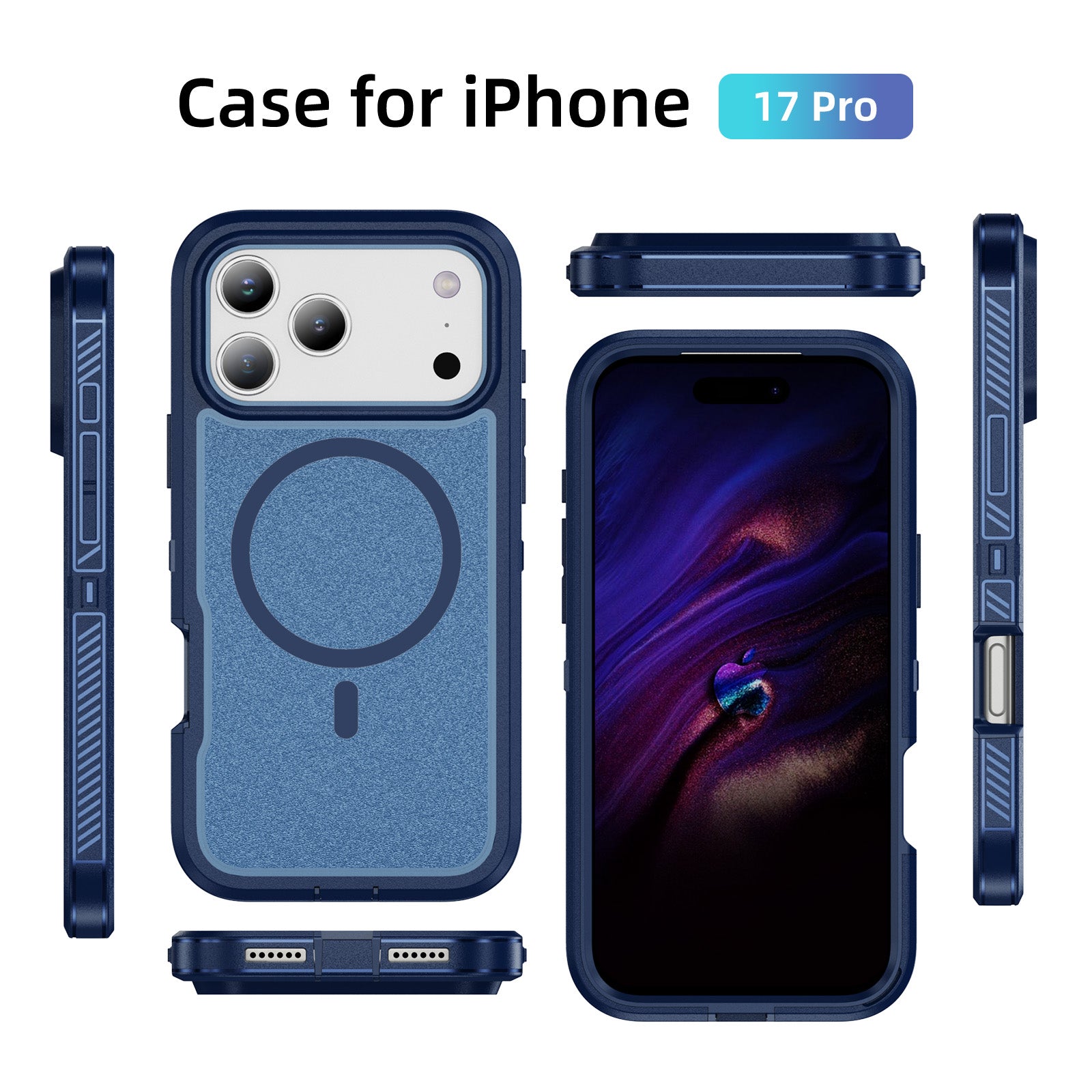 iPhone 17 Pro Eclipse Shield MagSafe Case Blue