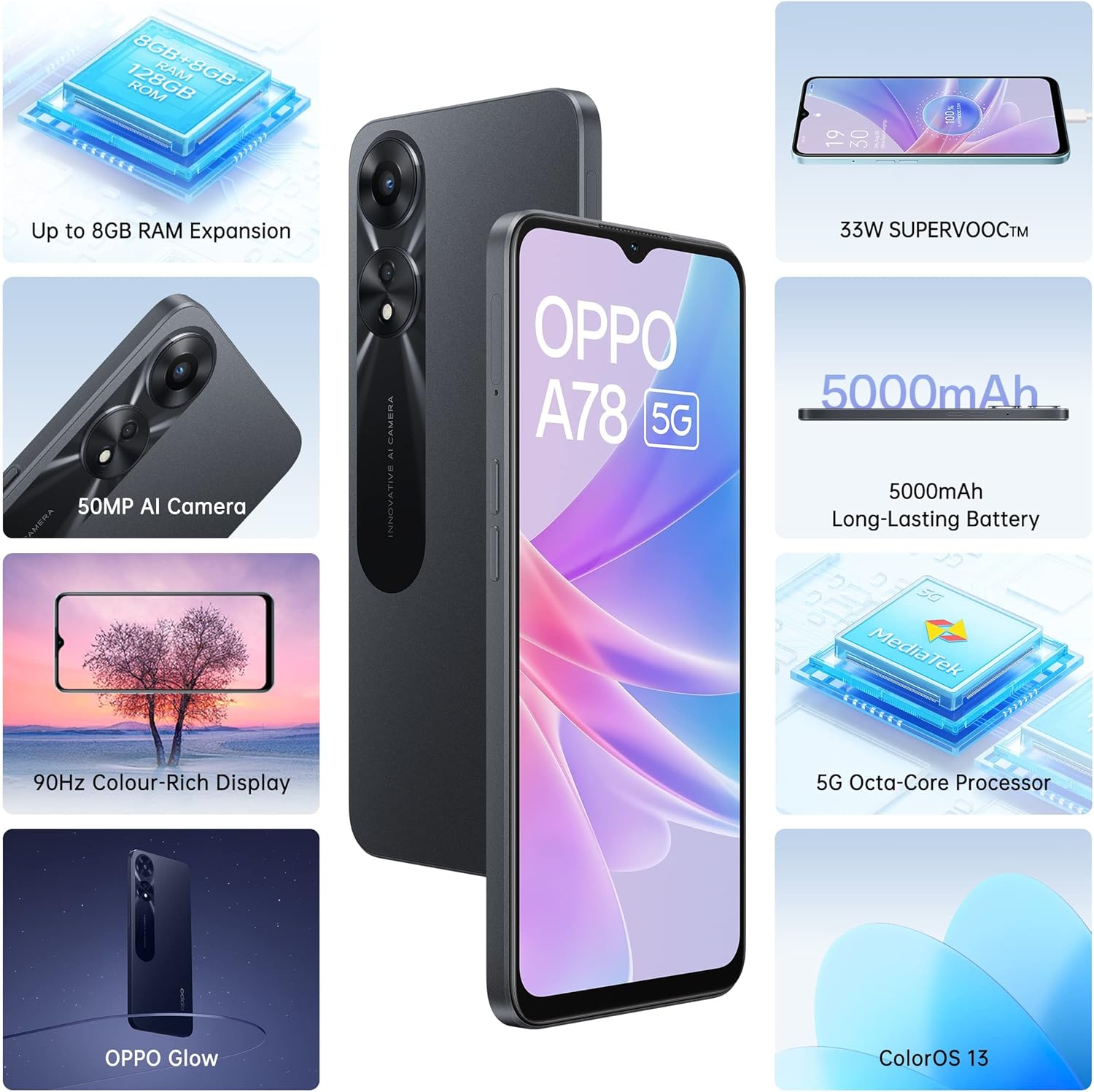 OPPO A78 5G 256GB (Like New – Opened Box, Never Used)