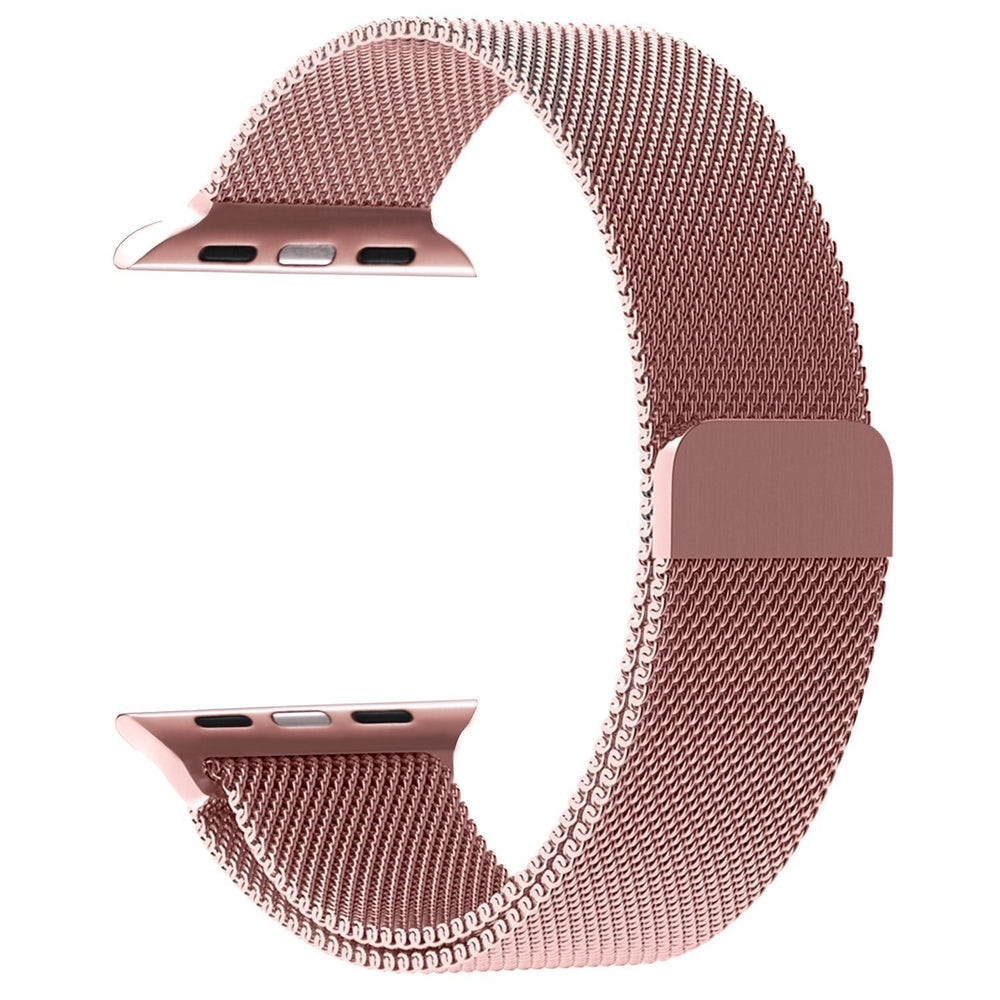 Apple Watch Stainless Steel Milanese Loop Strap Pink