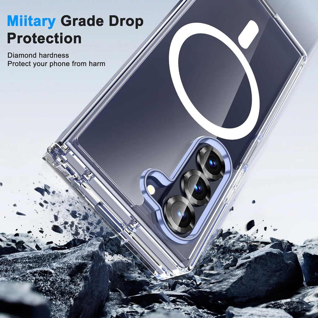 Samsung Galaxy Z Fold 7 Magnetic Back Cover Case Clear