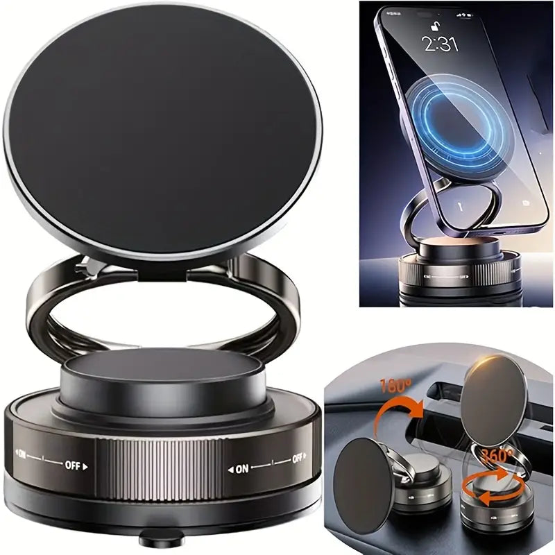 Magnetic Vacuum Suction Phone Holder