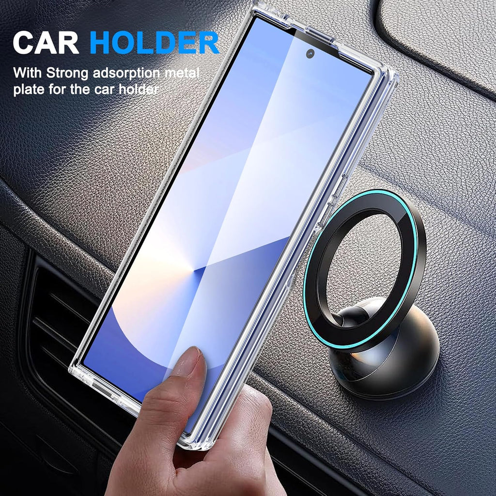 Samsung Galaxy Z Fold 7 Magnetic Back Cover Case Clear