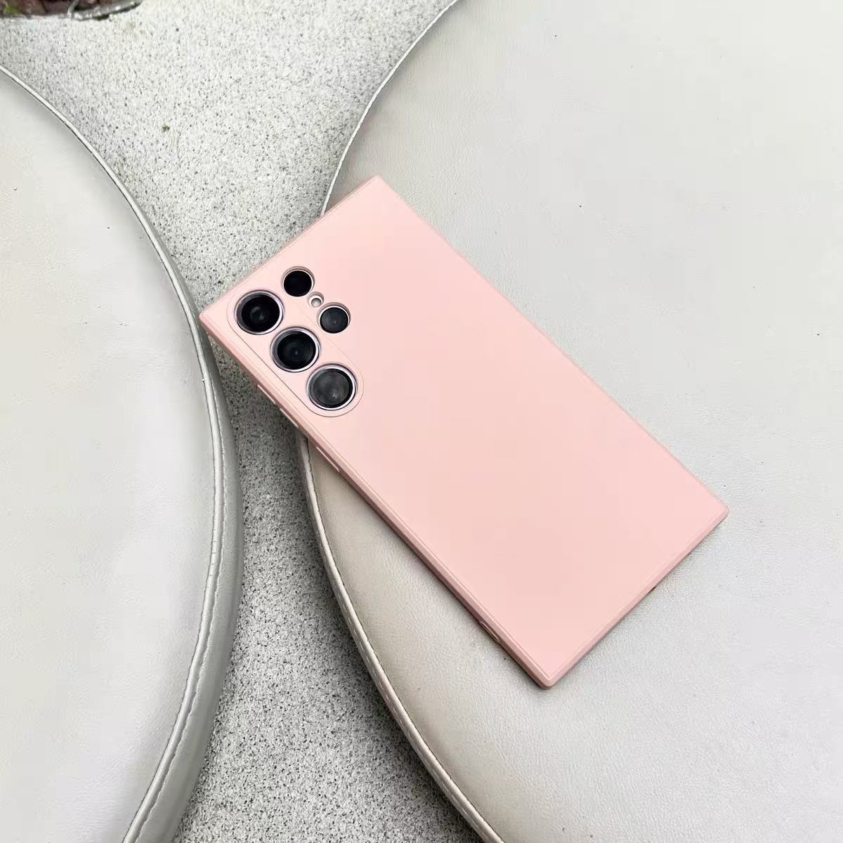 Samsung Galaxy S26Ultra Silicone Rubber Case Sand Pink