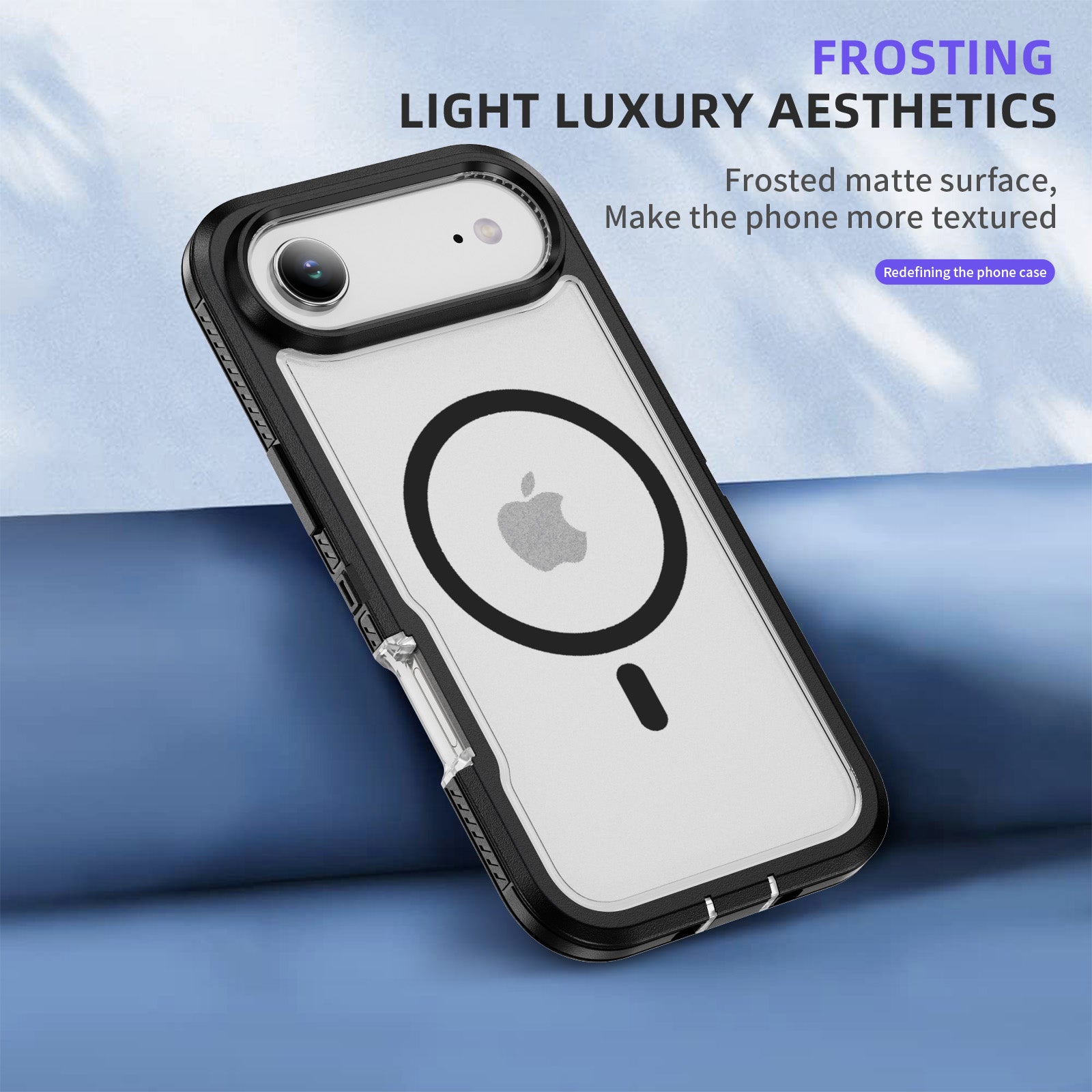 iPhone 17 Air Eclipse Shield MagSafe Case - Black Clear