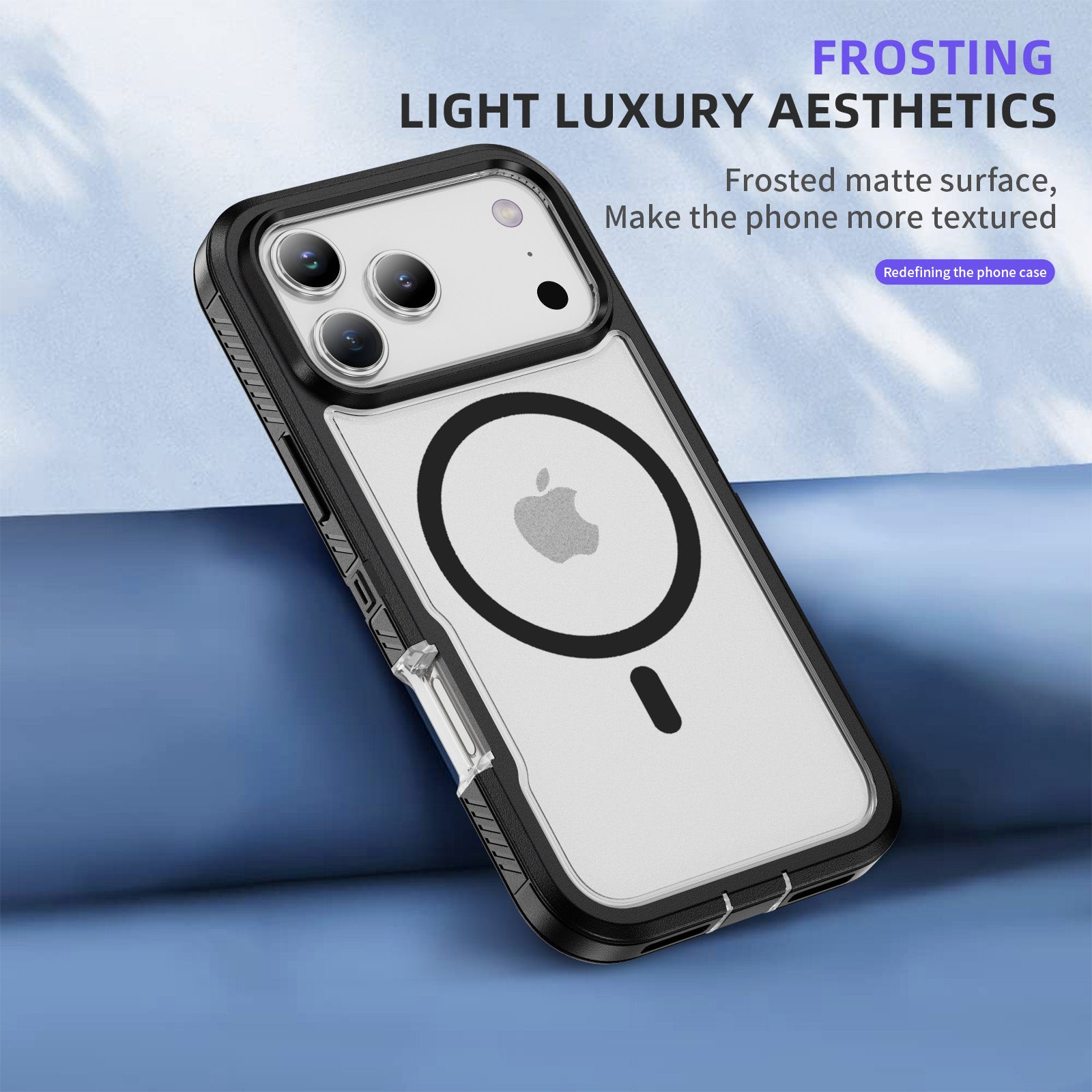 iPhone 17 Pro Max Eclipse Shield MagSafe Case - Black Clear