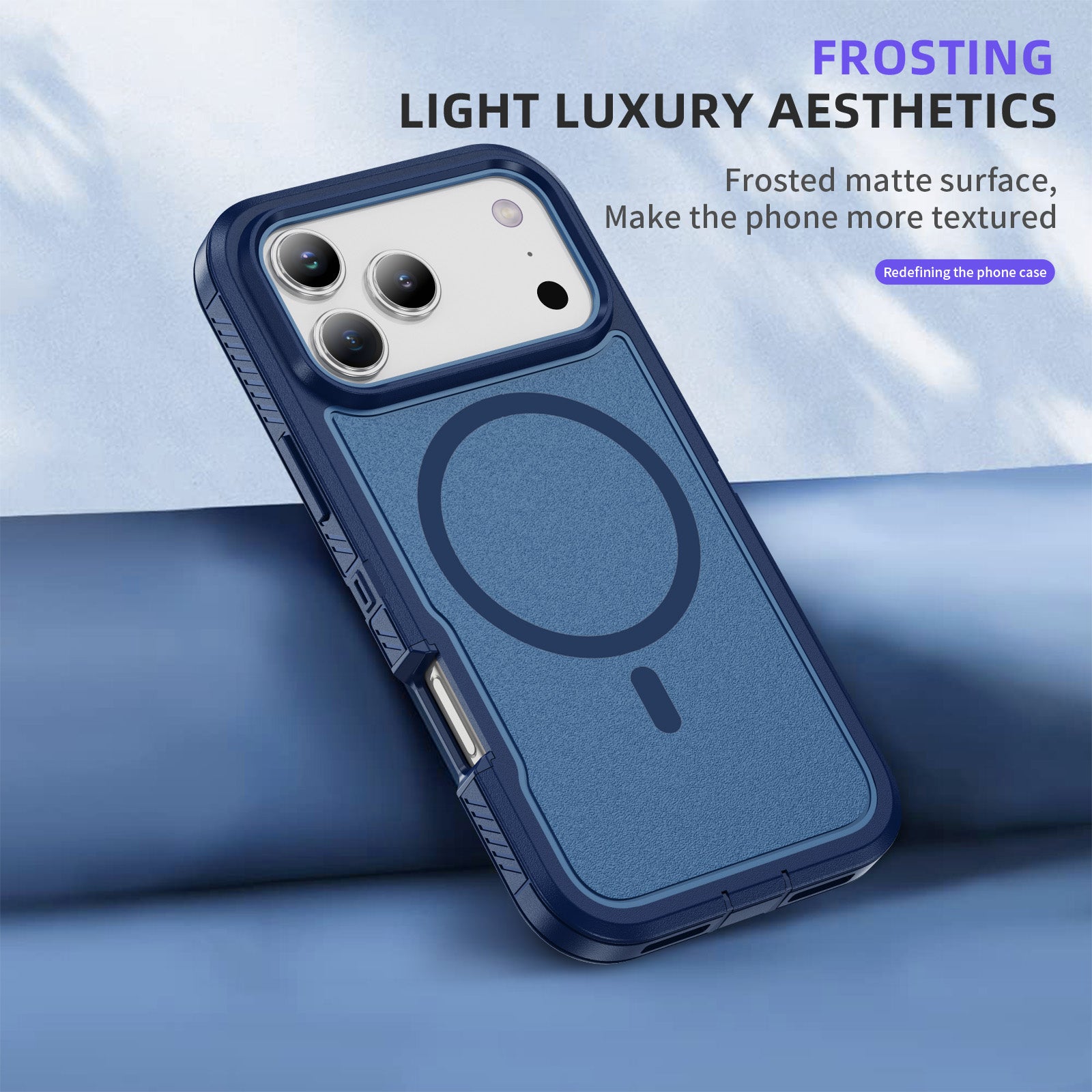 iPhone 17 Pro Max Eclipse Shield MagSafe Case Blue