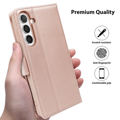 Samsung Galaxy S26Plus Nebula Flip Leather Wallet Case Rose Gold