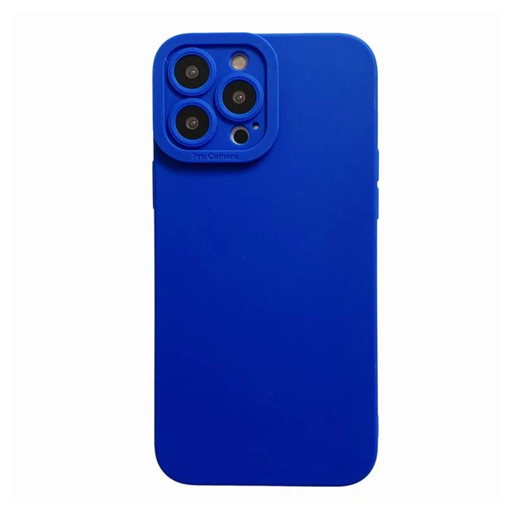 iPhone 12 Pro Silicone Rubber Case Blue