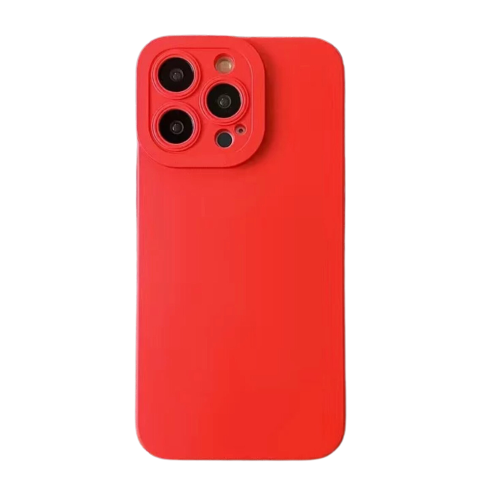 iPhone 7/8/SE Silicone Rubber Case Red