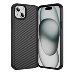 iPhone 13/14/15/16/17e Max Carbon Fiber Texture MagSafe Case Black