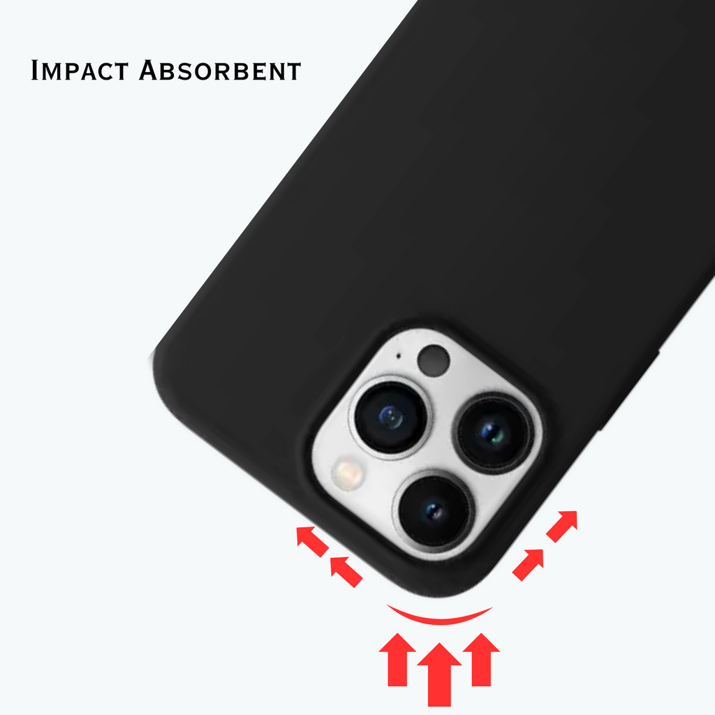 Silicone Rubber Case for iPhone - Black