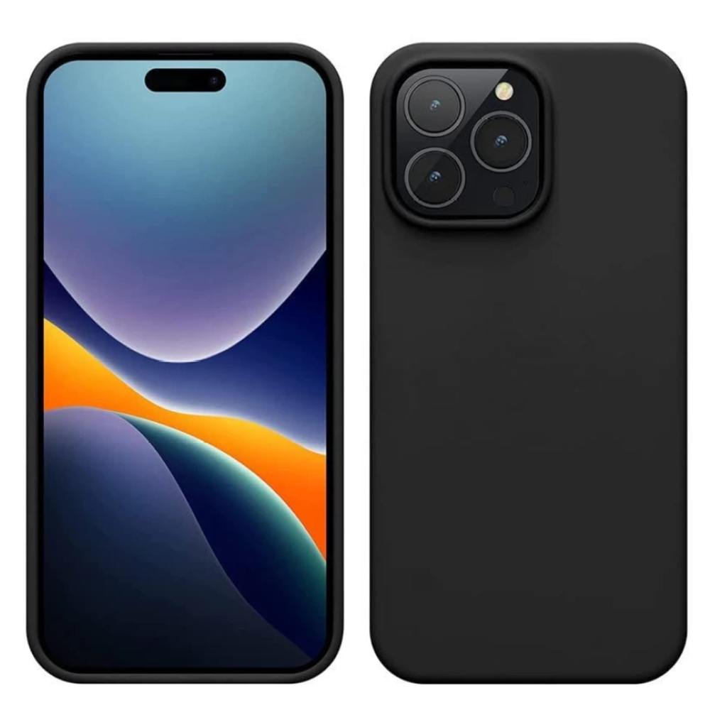 Silicone Rubber Case for iPhone - Black