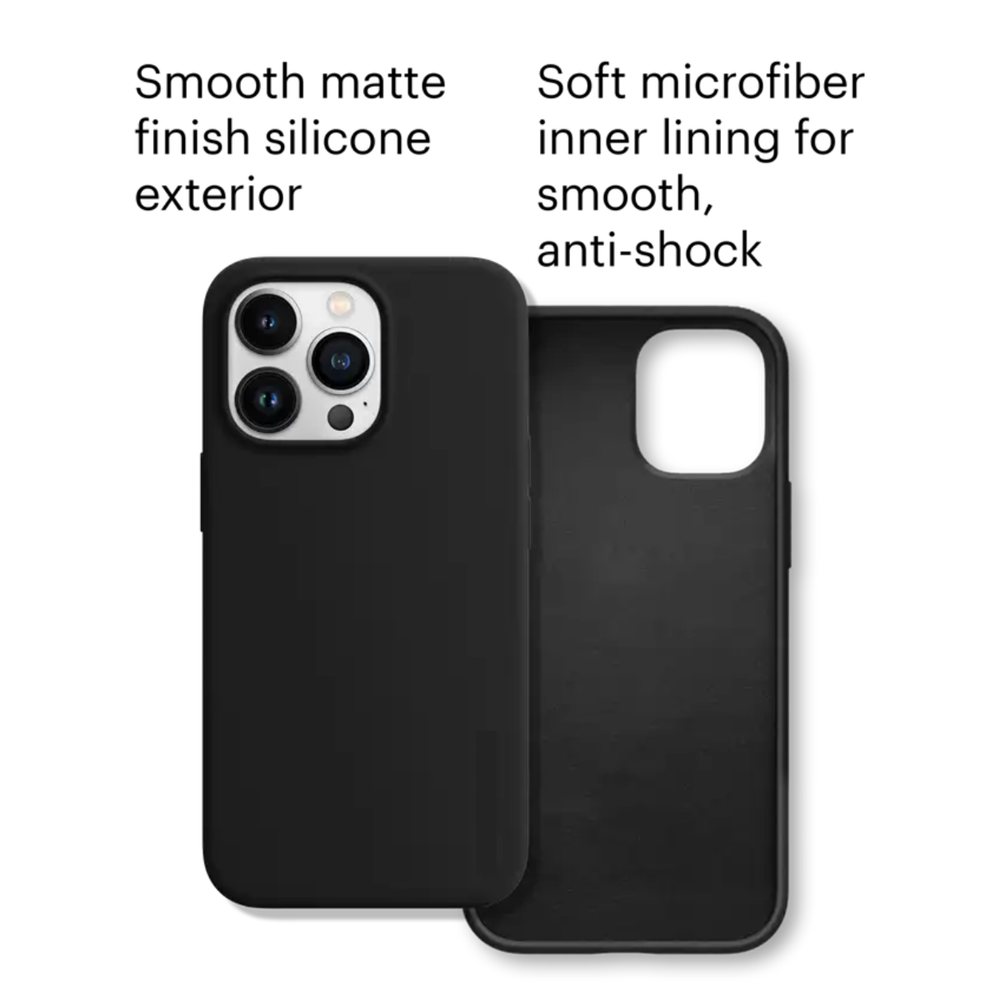 Silicone Rubber Case Black - iPhone Cases