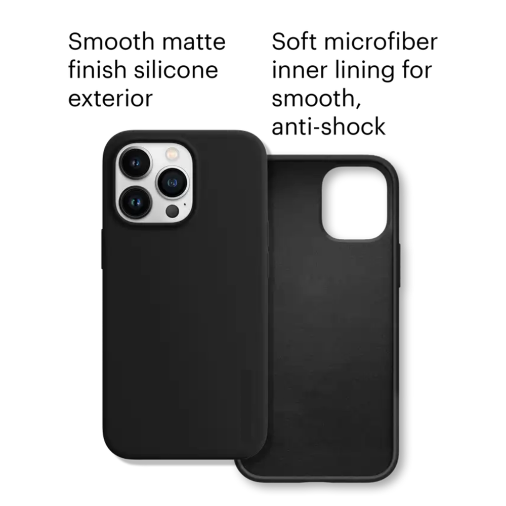 Silicone Rubber Case for iPhone - Black