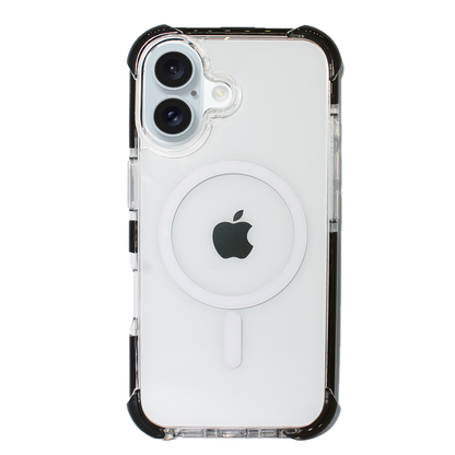 Nebula Clear Back Tough Case with MagSafe for iPhone – Black