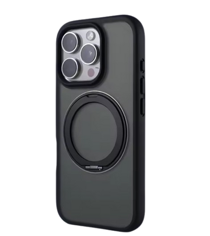 360° Rotatable Invisible Stand Case for iPhone – Black