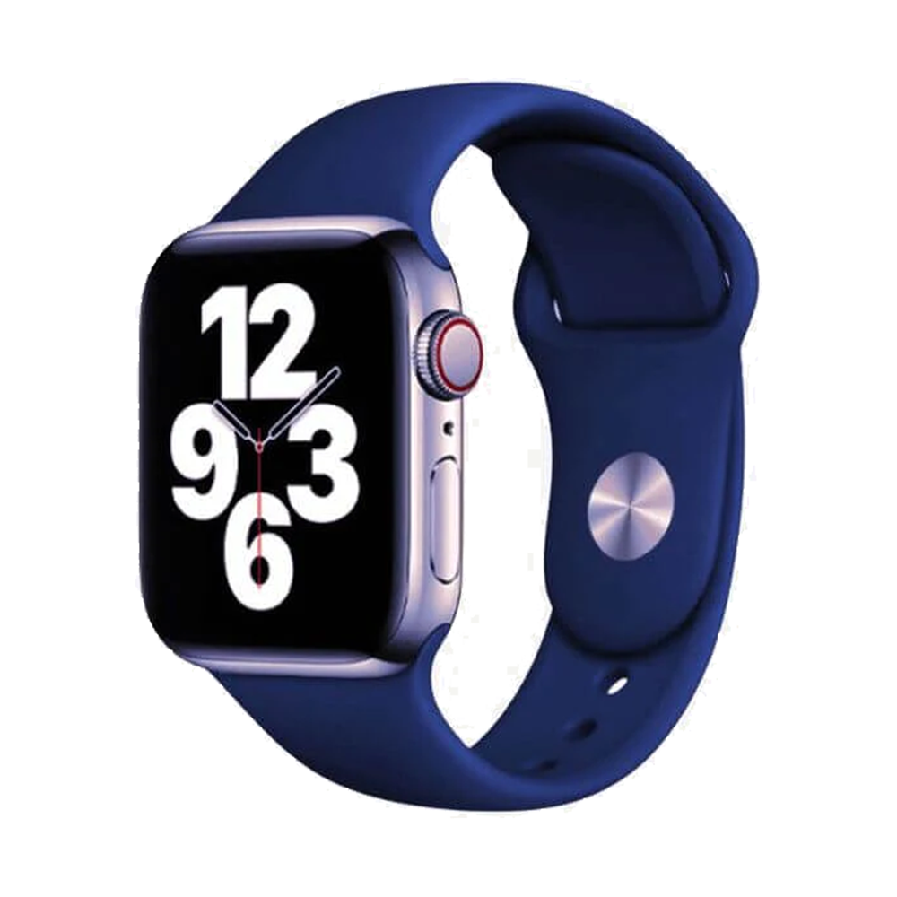 Apple Watch Silicone Black Nod Navy Blue