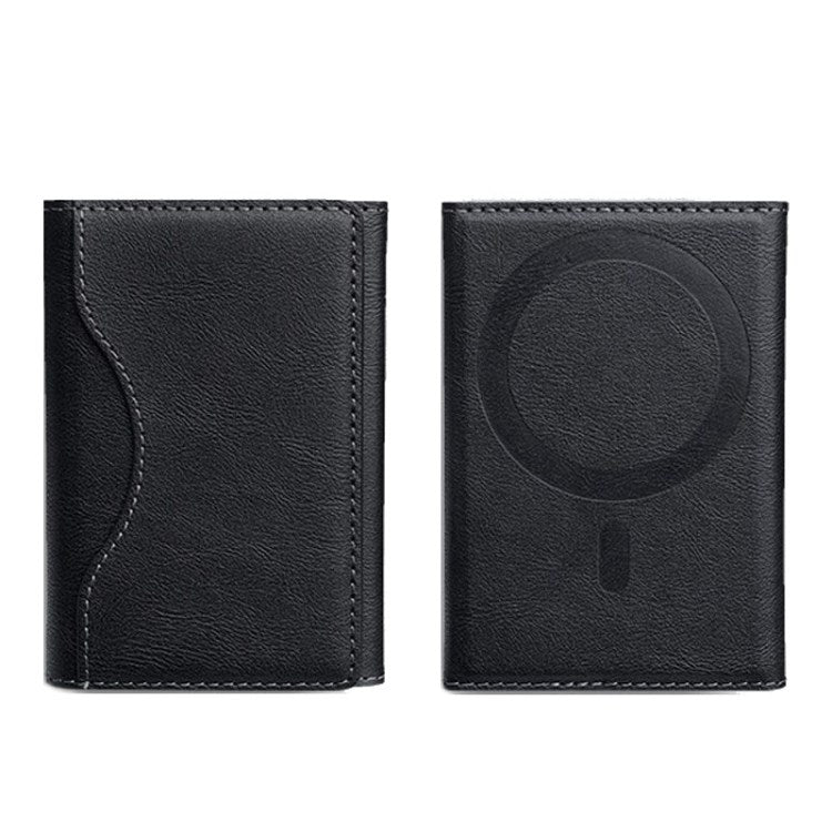 Slim Tri-Fold MagSafe Wallet & Phone Stand Black