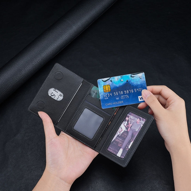 Slim Tri-Fold MagSafe Wallet & Phone Stand Black