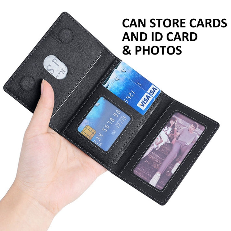Slim Tri-Fold MagSafe Wallet & Phone Stand Black