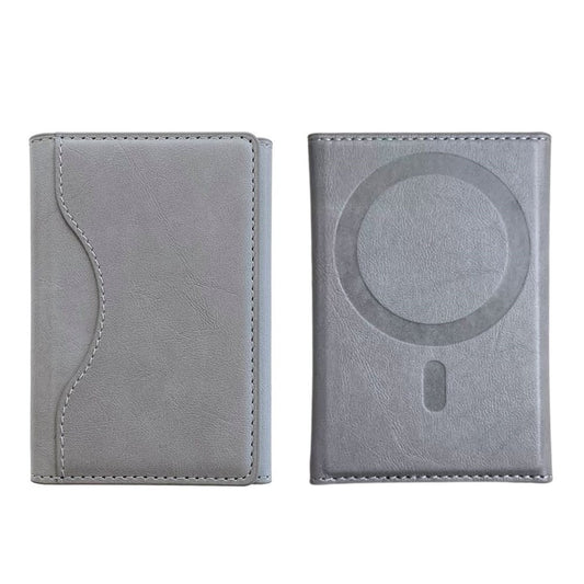 Slim Tri-Fold MagSafe Wallet & Phone Stand Grey