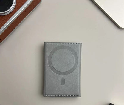 Slim Tri-Fold MagSafe Wallet & Phone Stand Grey