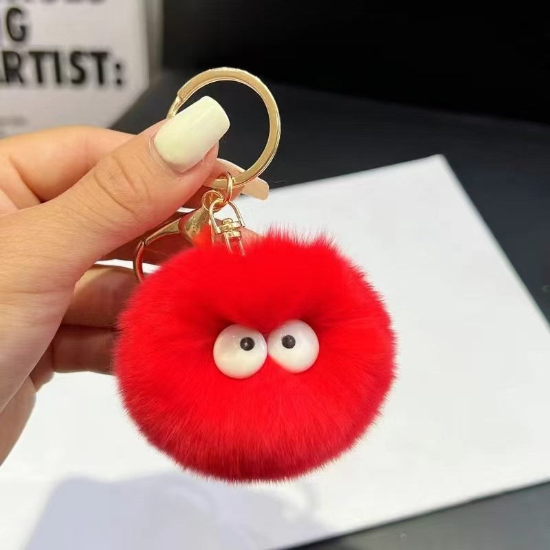 Faux Fur Pompom Balls for Keychain Bag Accessories