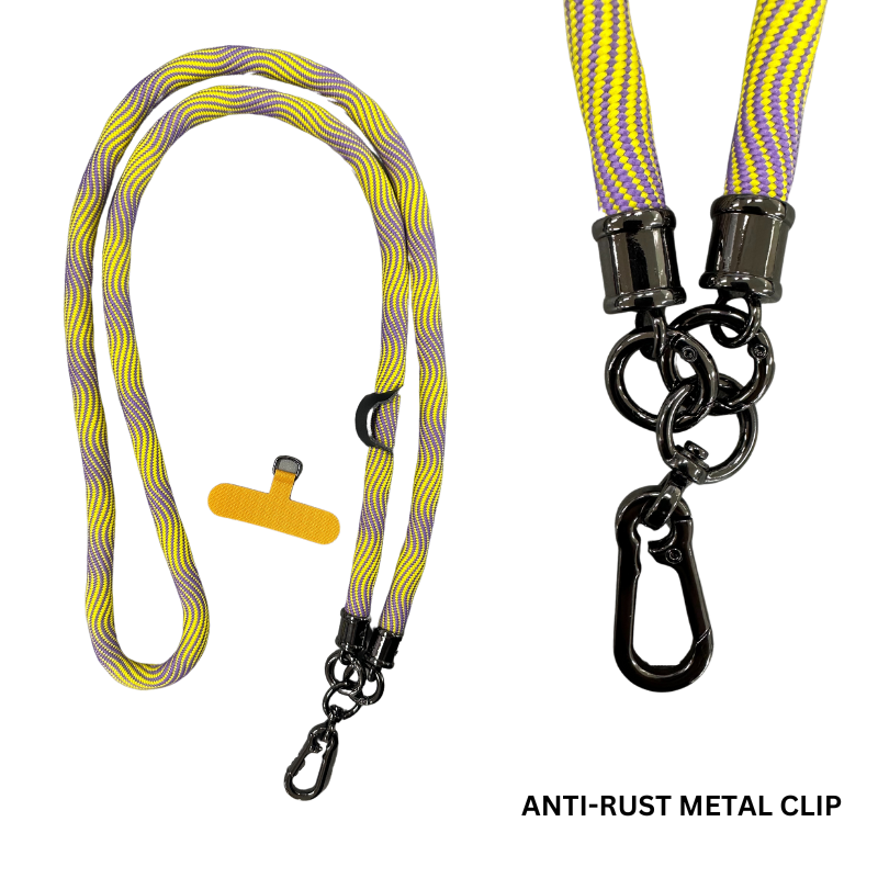 Sturdy Rope Crossbody Phone Lanyard Yellow