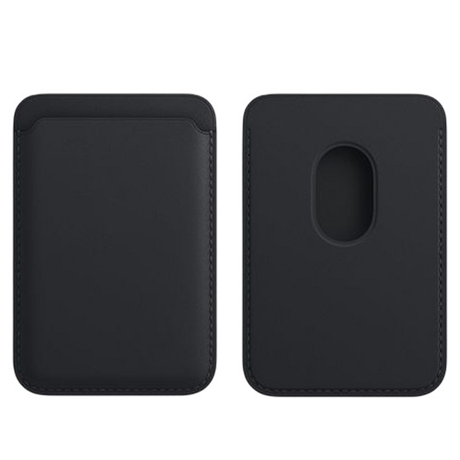 PU Leather Magsafe Card Wallet Black