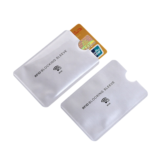 FRID Blocking Security Card Holder-Sliver