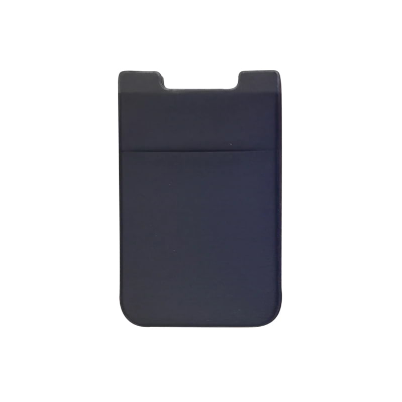Adhesive Credit Card Holder with Double Pocket - Navy