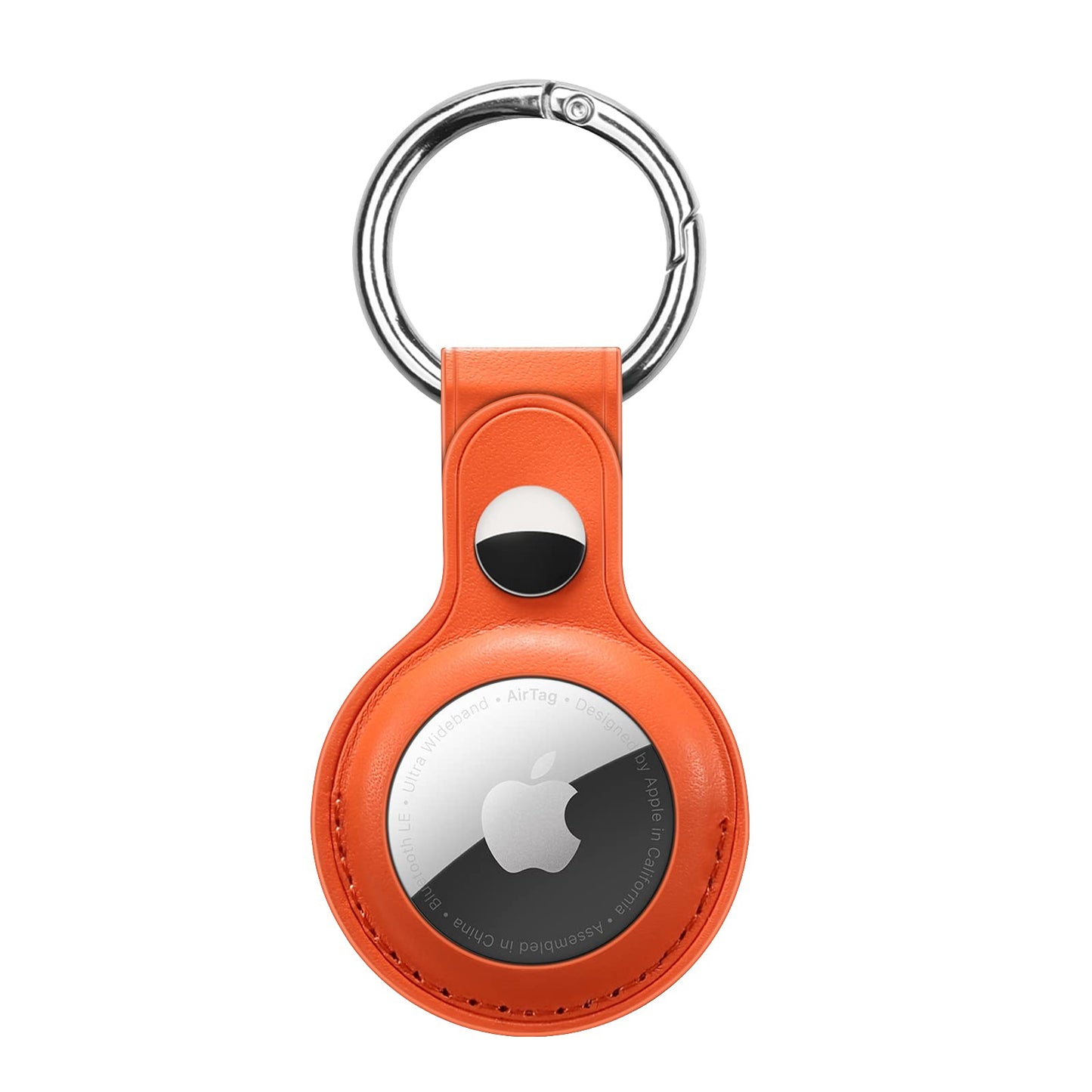 Apple AirTag Leather Protective Case with Keychain Loop