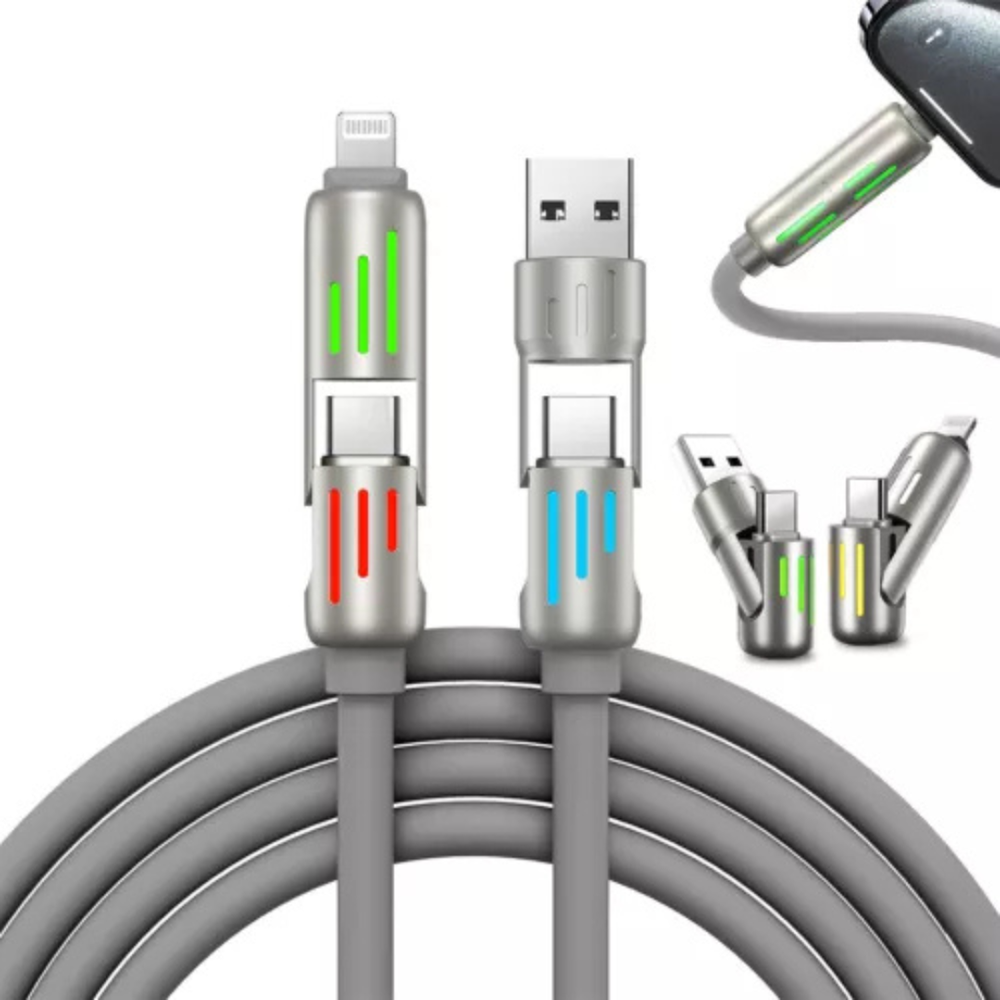 240W 4-in-1 Multi USB Fast Charging & Data Cable