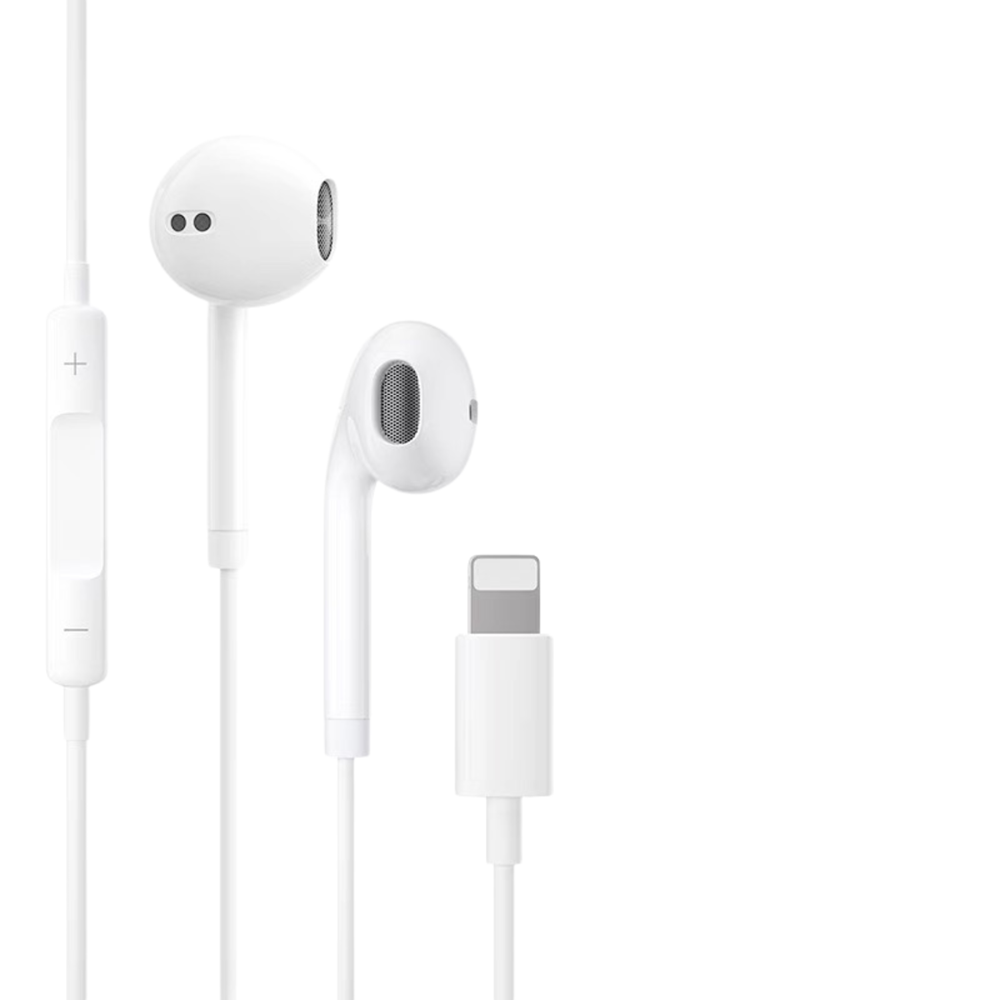 Wired Earpiece Lighting White