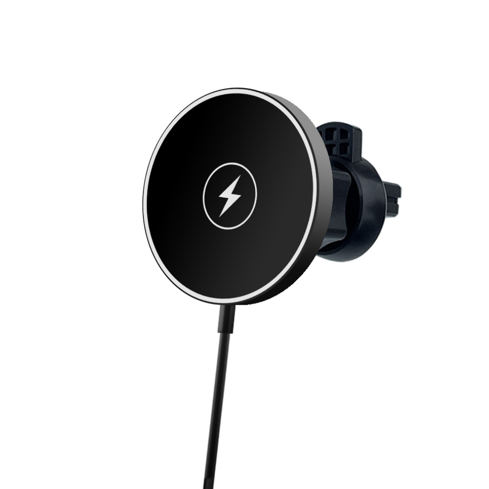 Magnetic Wireless Car Charger Cable Attached