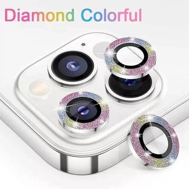 iPhone Camera Lens Protector Tempered Glass Diamond Colorful (1 Piece)