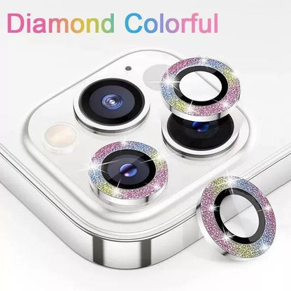 iPhone Camera Lens Protector Tempered Glass Diamond Colorful (1 Piece)